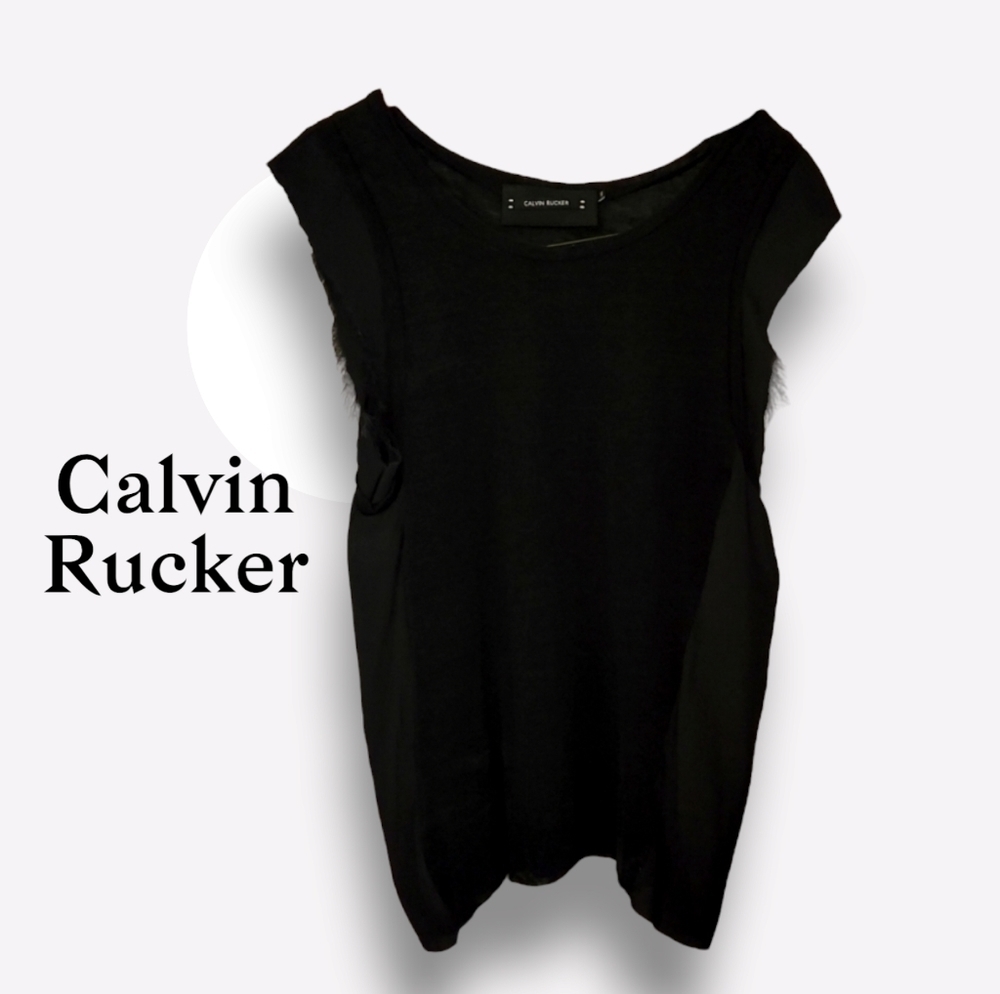 Calvin Rucker Linen Burnout Top